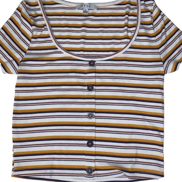 STRIPED CROP TOP - Picture 2 of 2